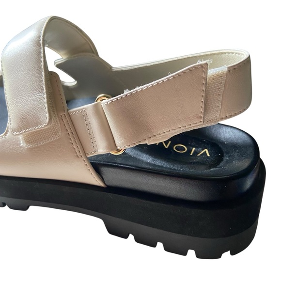 Vionic Sandals Marselle Women's Adjustable Lug Comfort Dad Cream 6 - Picture 4 of 13